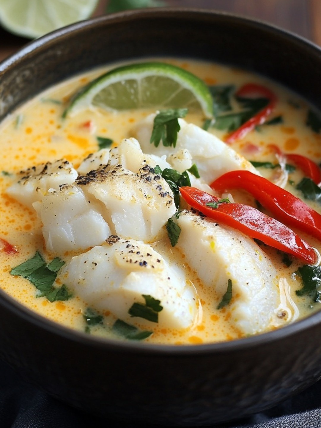 Coconut Lime Fish Soup