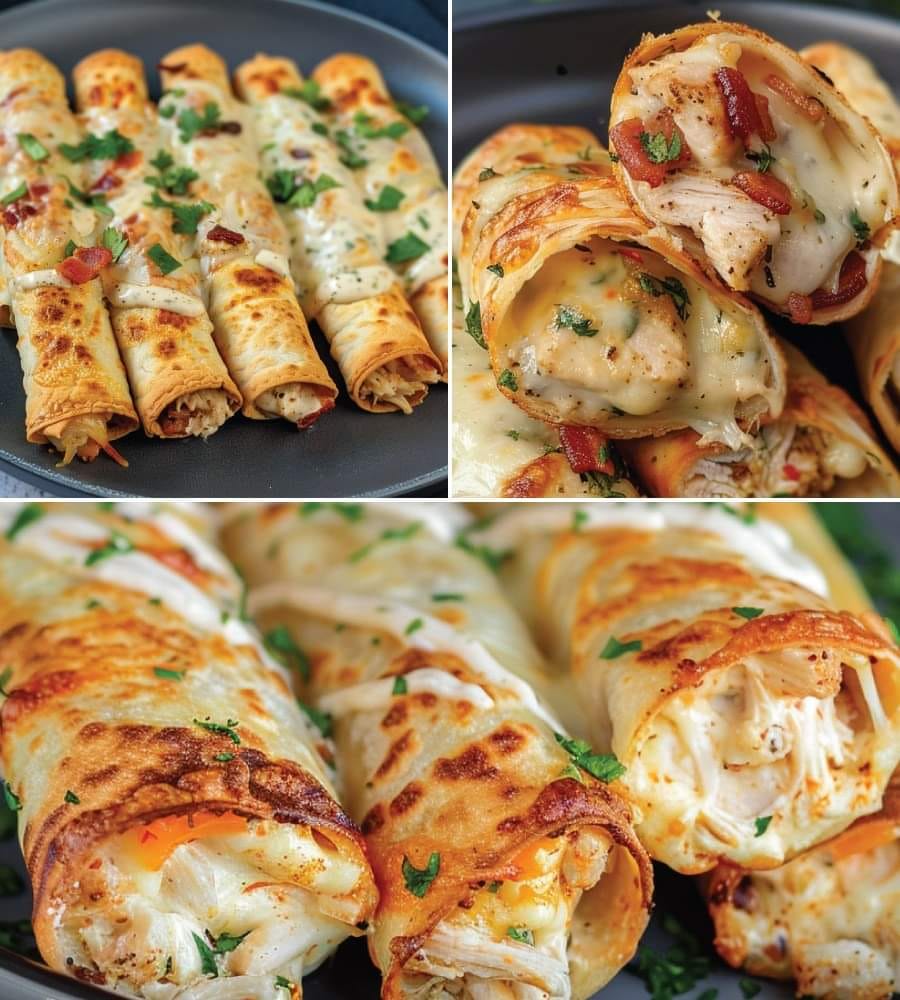 Keto Chicken Bacon Ranch Taquitos