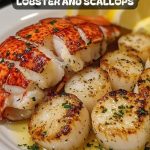 Succulent Garlic Butter Lobster & Scallops with Herbs