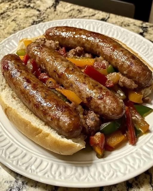  ITALIAN SAUSAGE WITH PEPPERS AND ONIONS