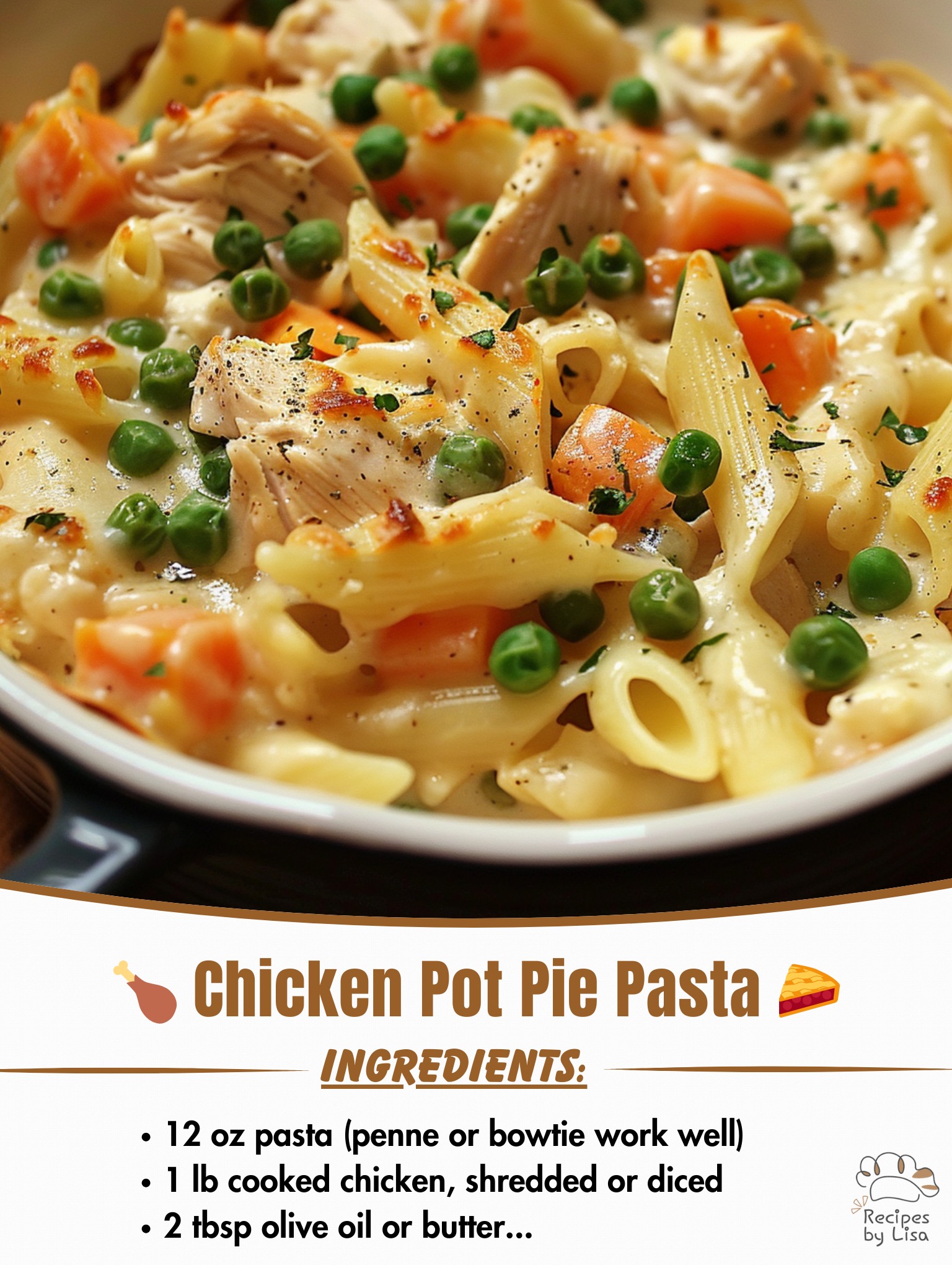  Chicken Pot Pie Pasta 