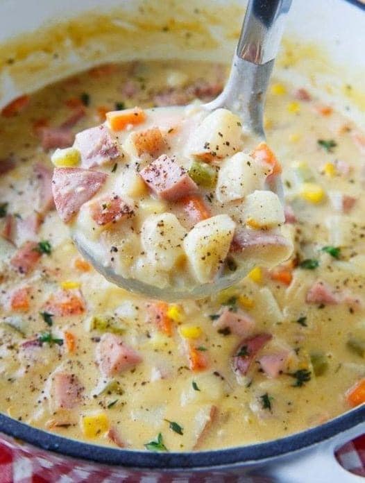 Ham and Potato Corn Chowder