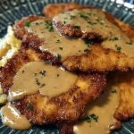 Pork Schnitzel with Dijon Gravy