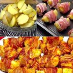 potato rolls with bacon