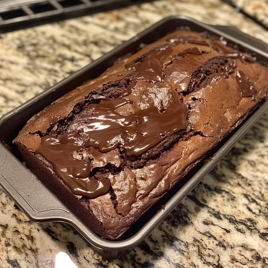 Hot Fudge Brownie Bread