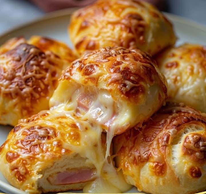 Ham and Cheese Sandwich Bread Rolls