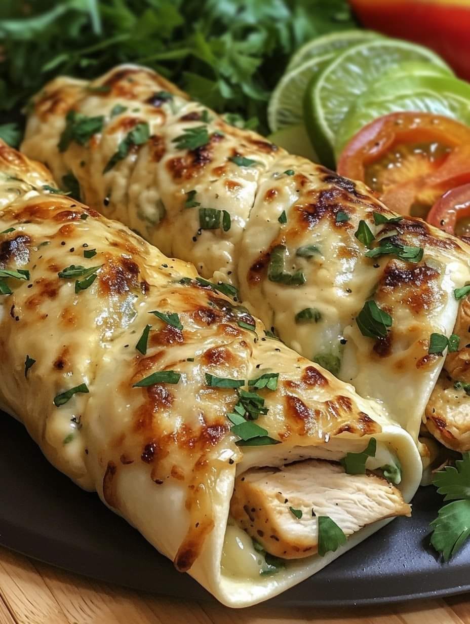 Cheesy Garlic Chicken Bread Bake Recipe