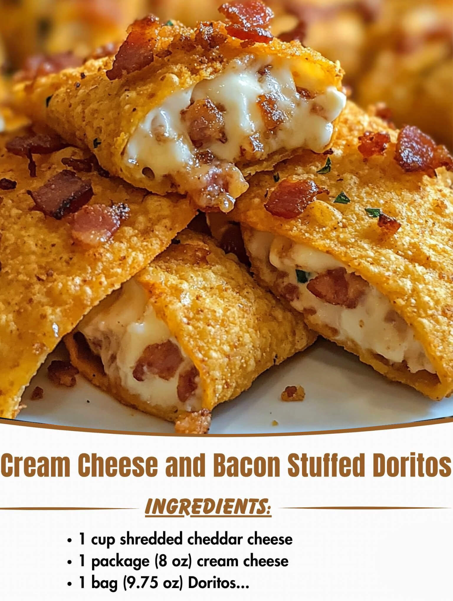 Cream Cheese and Bacon Stuffed Doritos Chicken