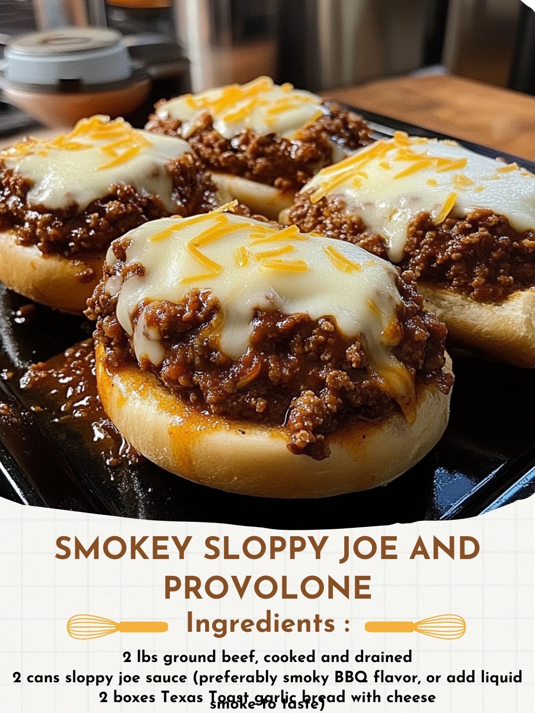 Smokey Sloppy Joe and Provolone