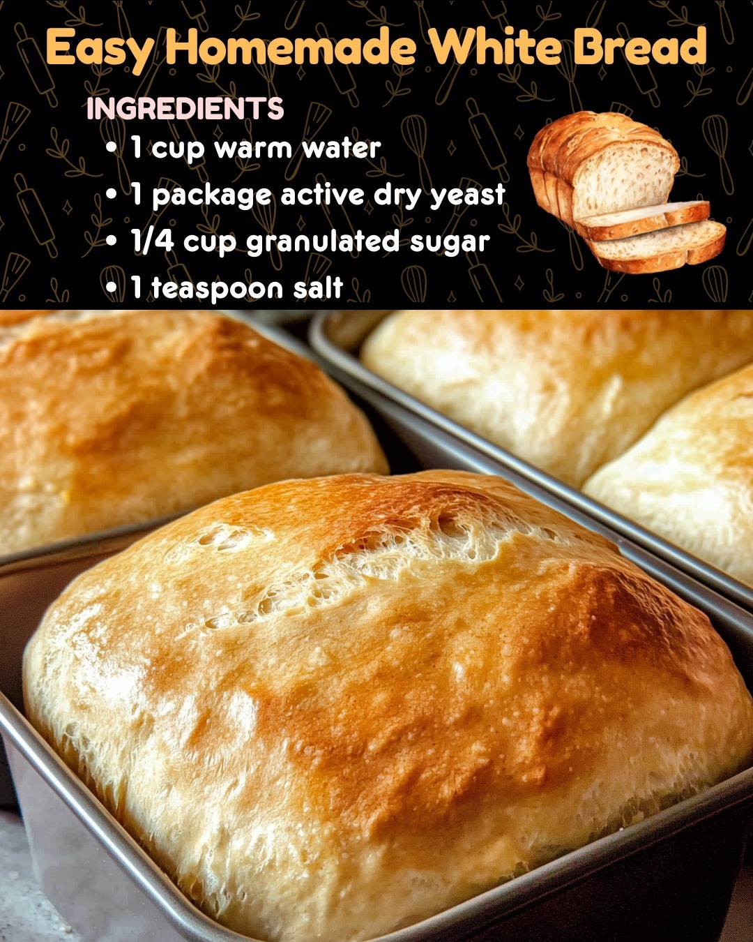 Easy Homemade White Bread 