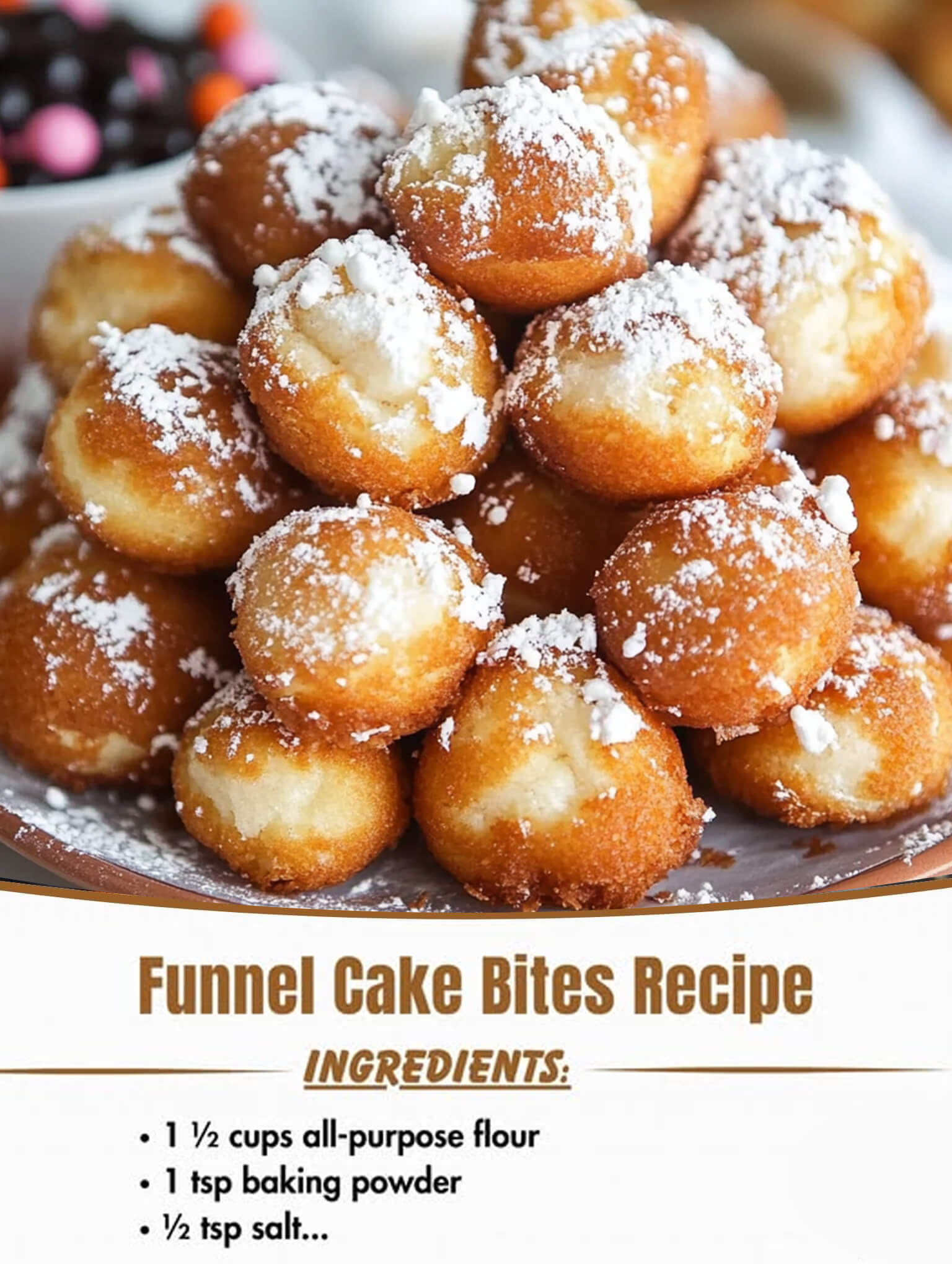 Funnel Cake Bites