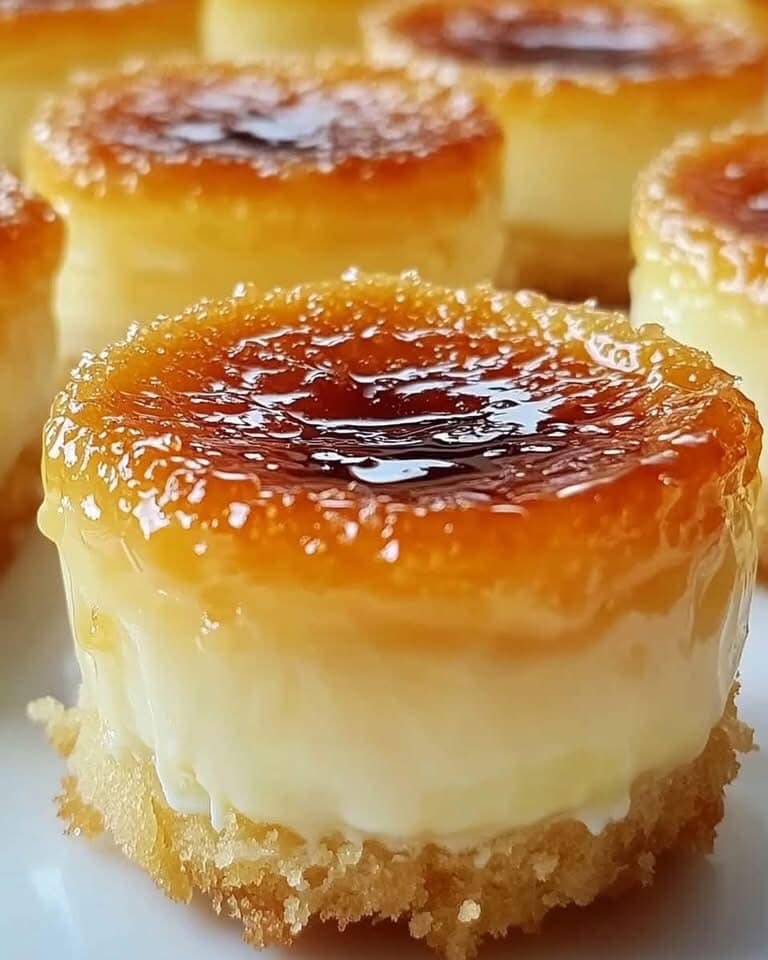 Mini Crème Brûlée Cheesecakes – Decadent Dessert Recipe