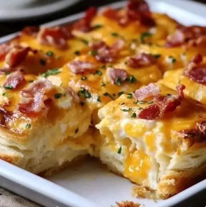 Bacon, Egg & Cheese Biscuit Bake