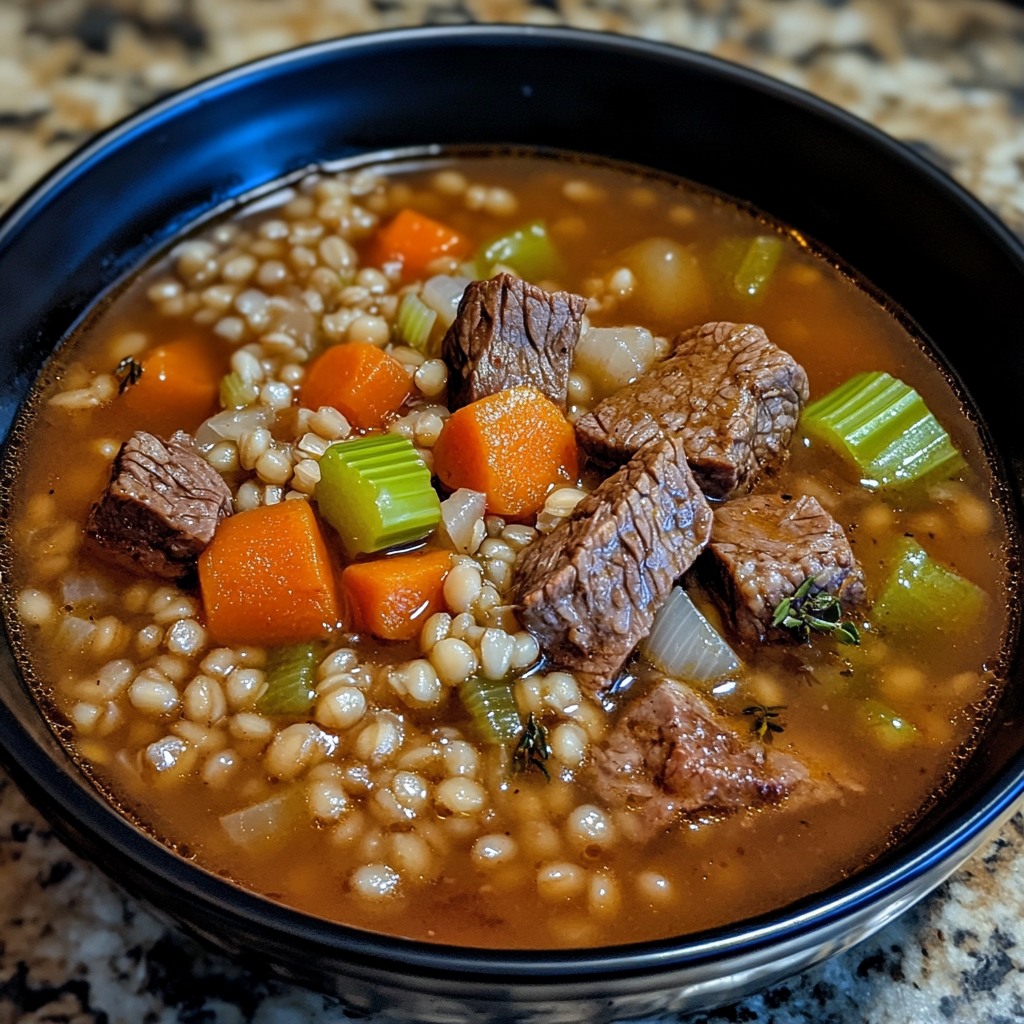 Beef Barley Soup Recipe