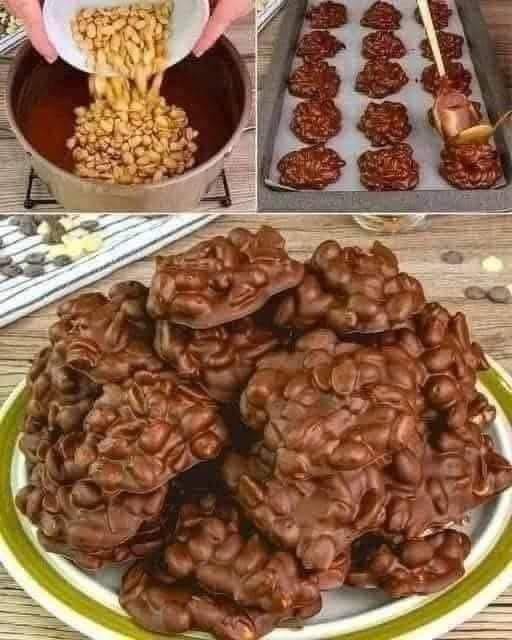 Easy Chocolate Peanut Clusters Recipe