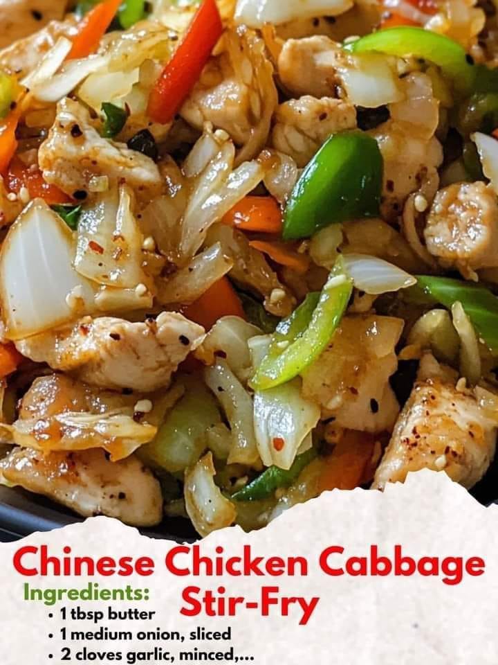 Chinese Chicken Cabbage Stir-Fry