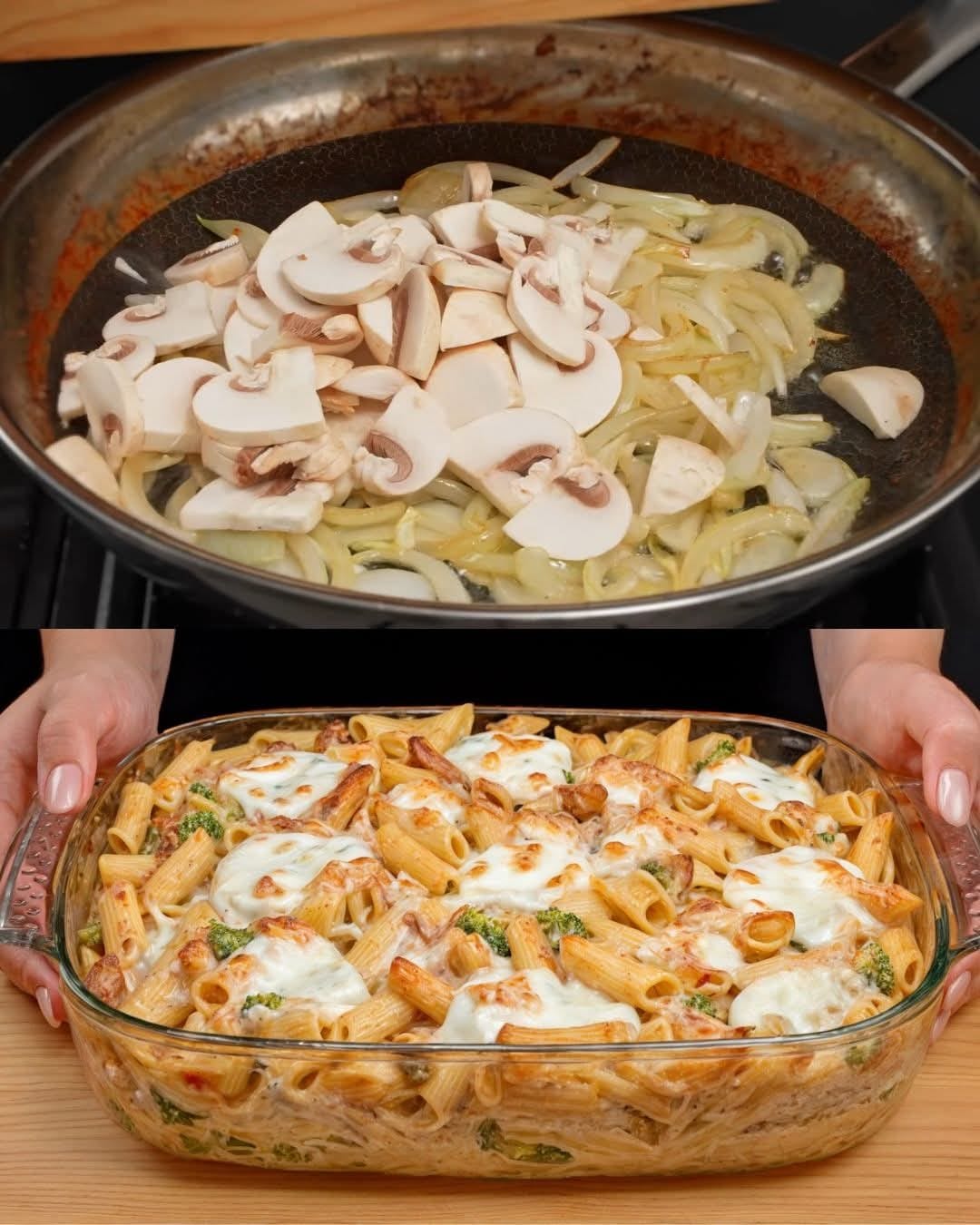 Creamy Chicken and Broccoli Pasta Bake