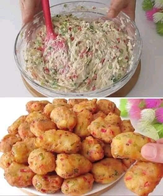 Cheesy Vegetable Fritters