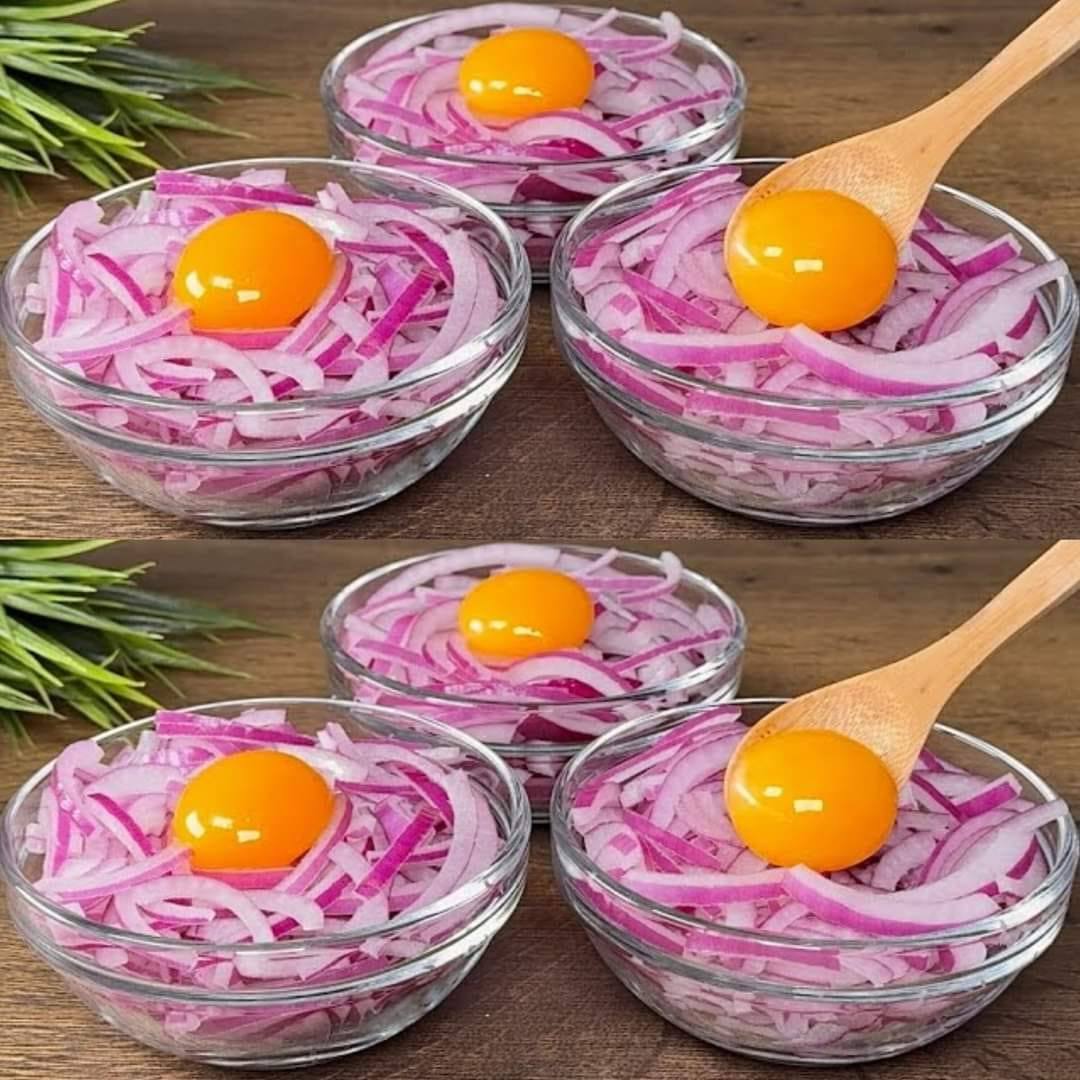 Blood Sugar Lowering Recipe: Red Onions and Eggs