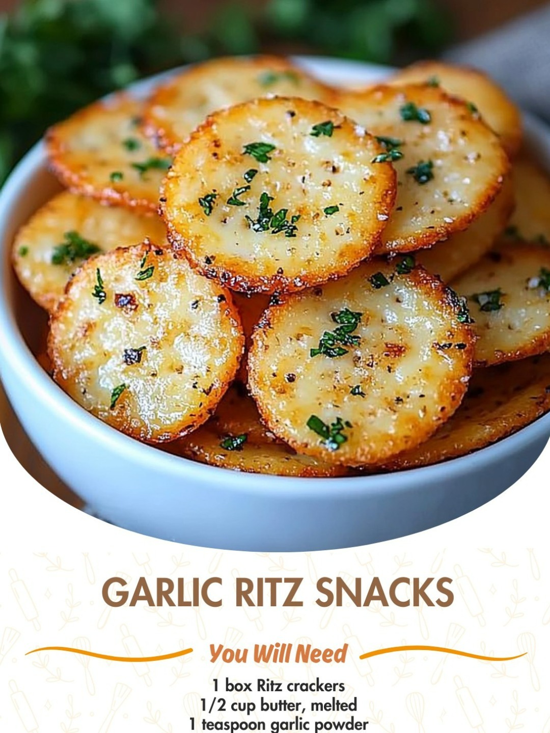 Garlic Ritz Snacks