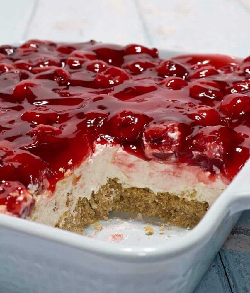 No Bake Cherry Cheesecake