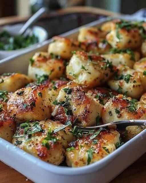 Garlic butter chicken bites