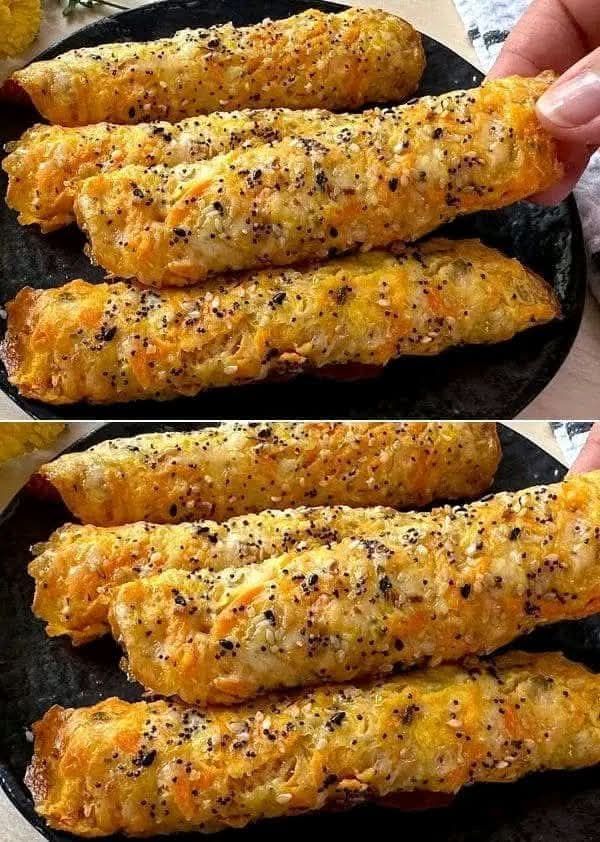 Cheesy Sausage Puff Pastry Rolls