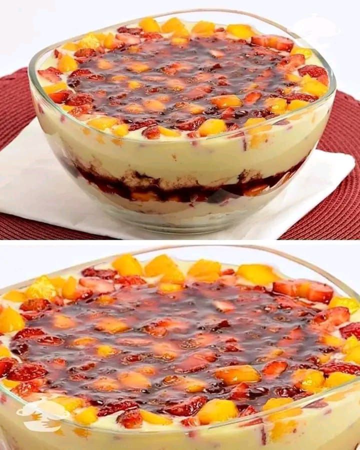 Layered Fruit Trifle Delight