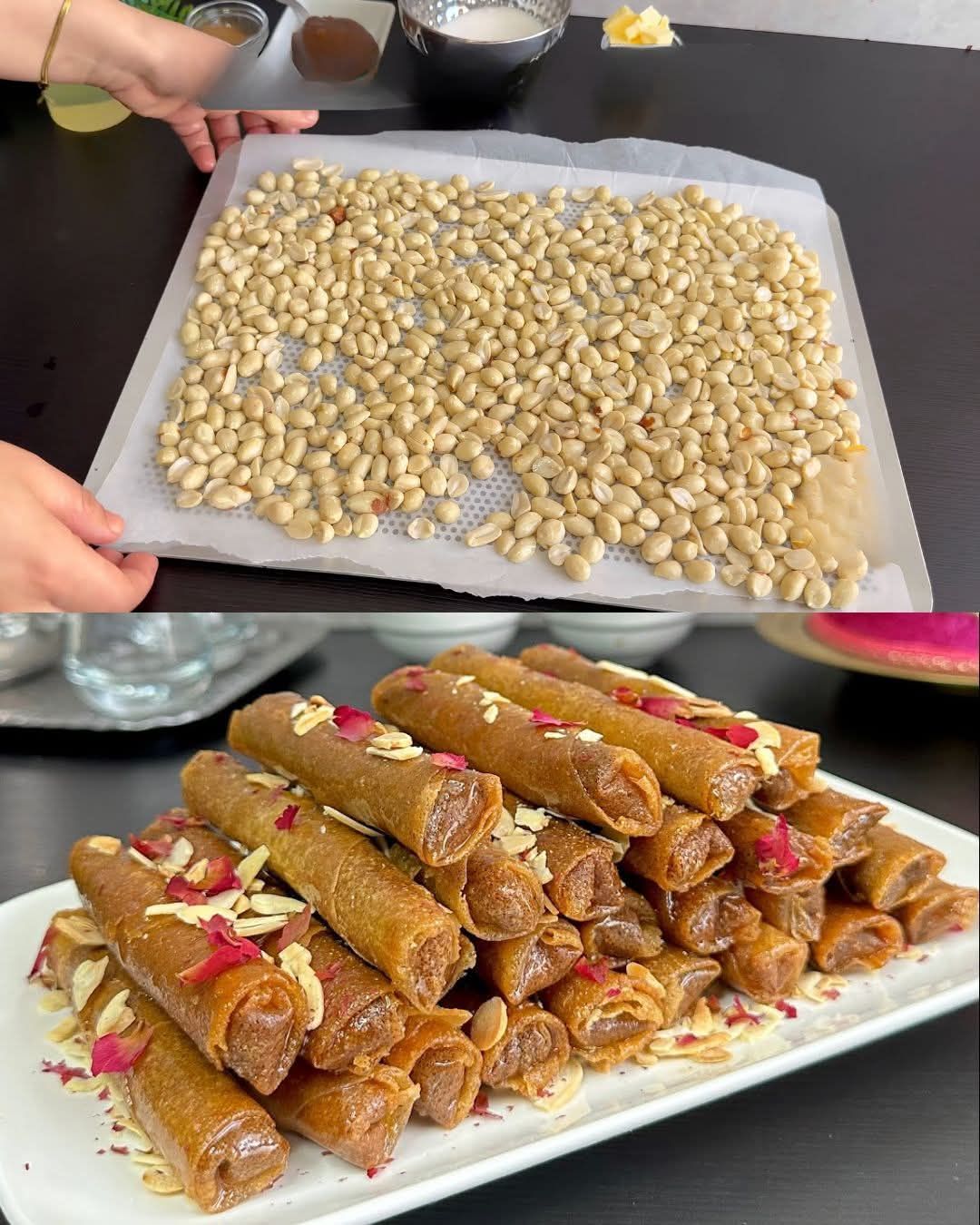 Sweet Peanut Cigars with Honey