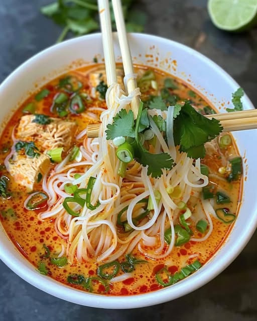 Thai Red Curry Noodle Soup