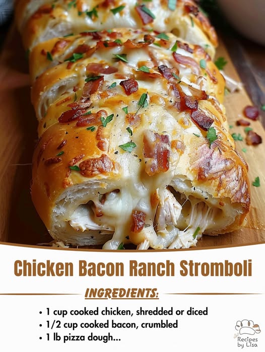  Chicken Bacon Ranch Stromboli 