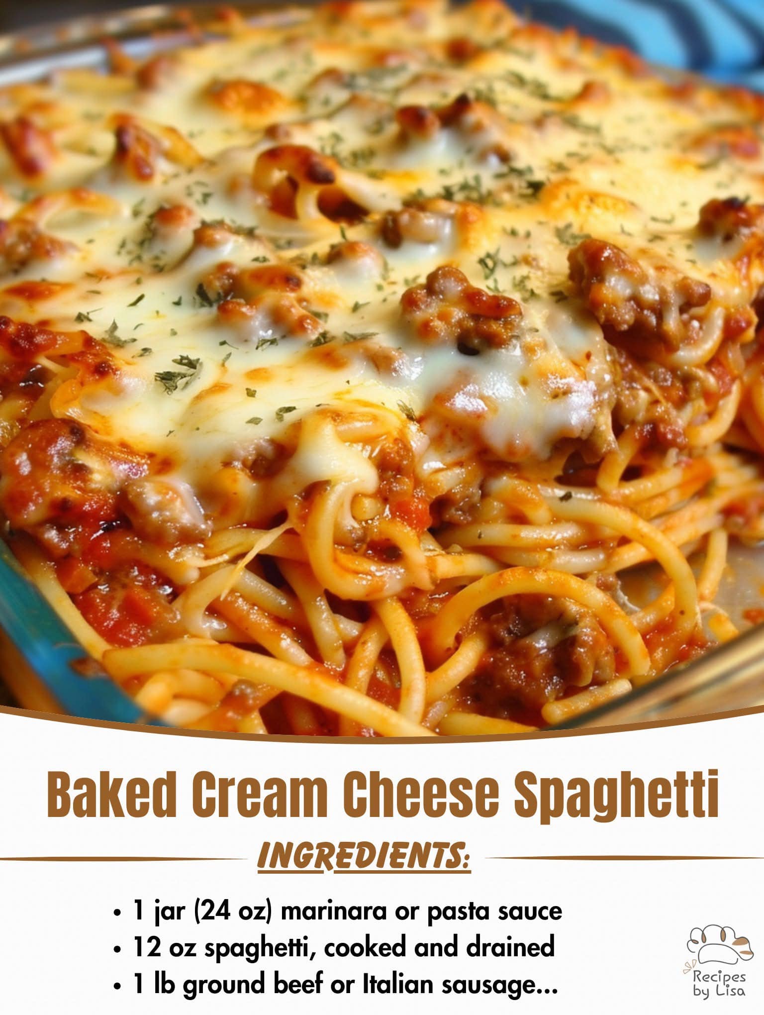  Baked Cream Cheese Spaghetti 