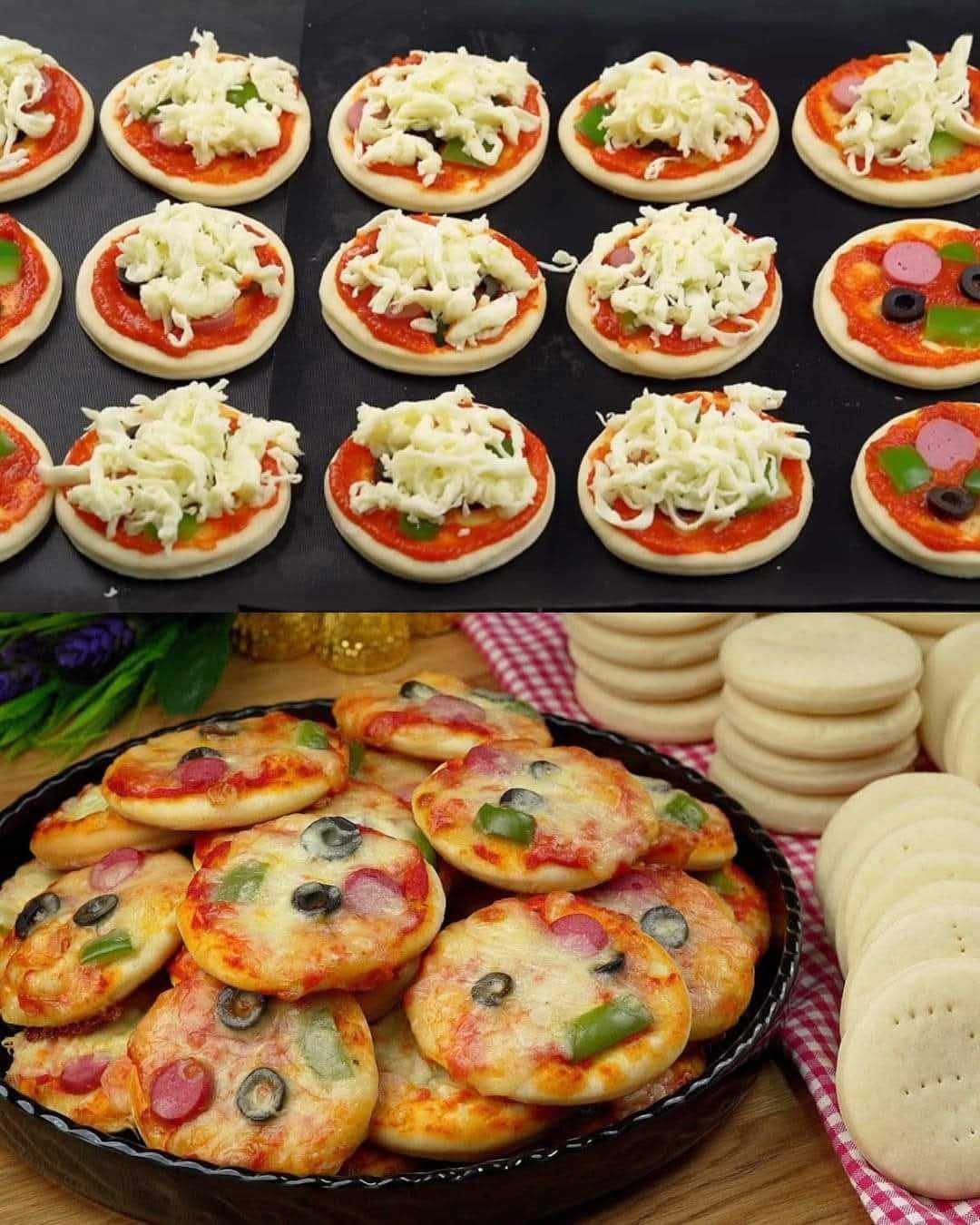 Mini Pizzas with Homemade Dough and Sauce