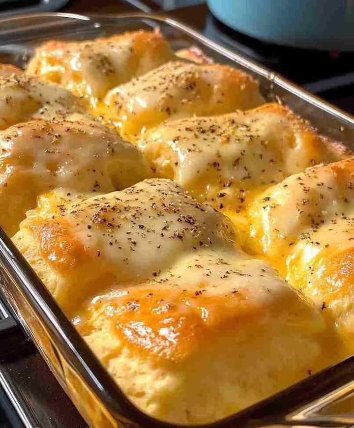 Cheesy Chicken-Stuffed Puff Pastry Bake Recipe