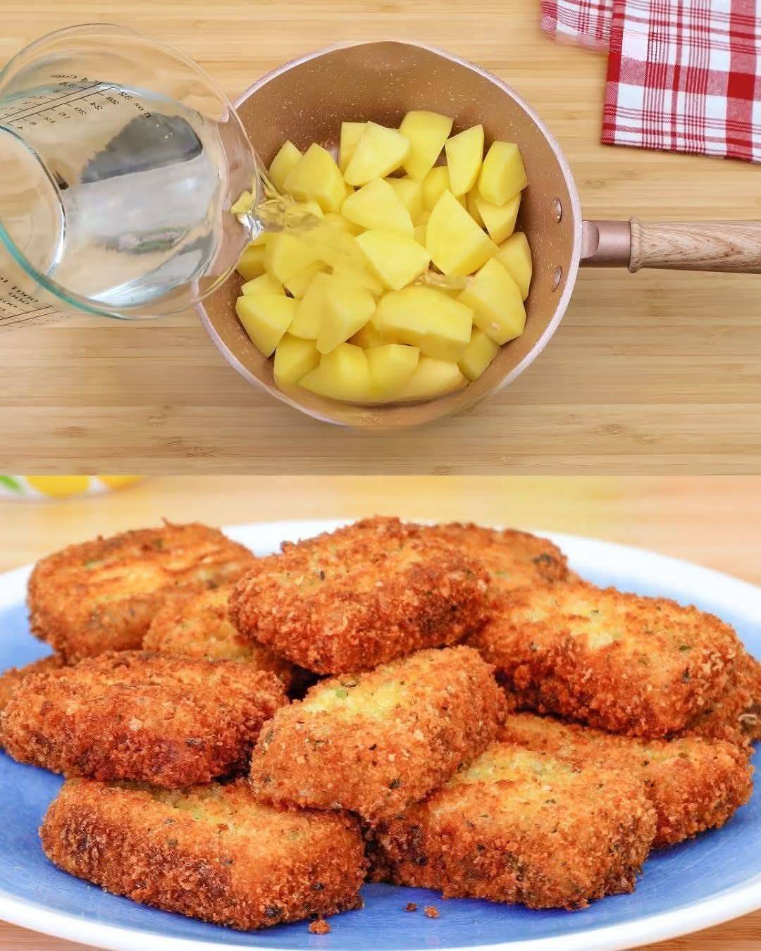 Crispy Parmesan and Herb Potato Bites with Italian Bread Snacks