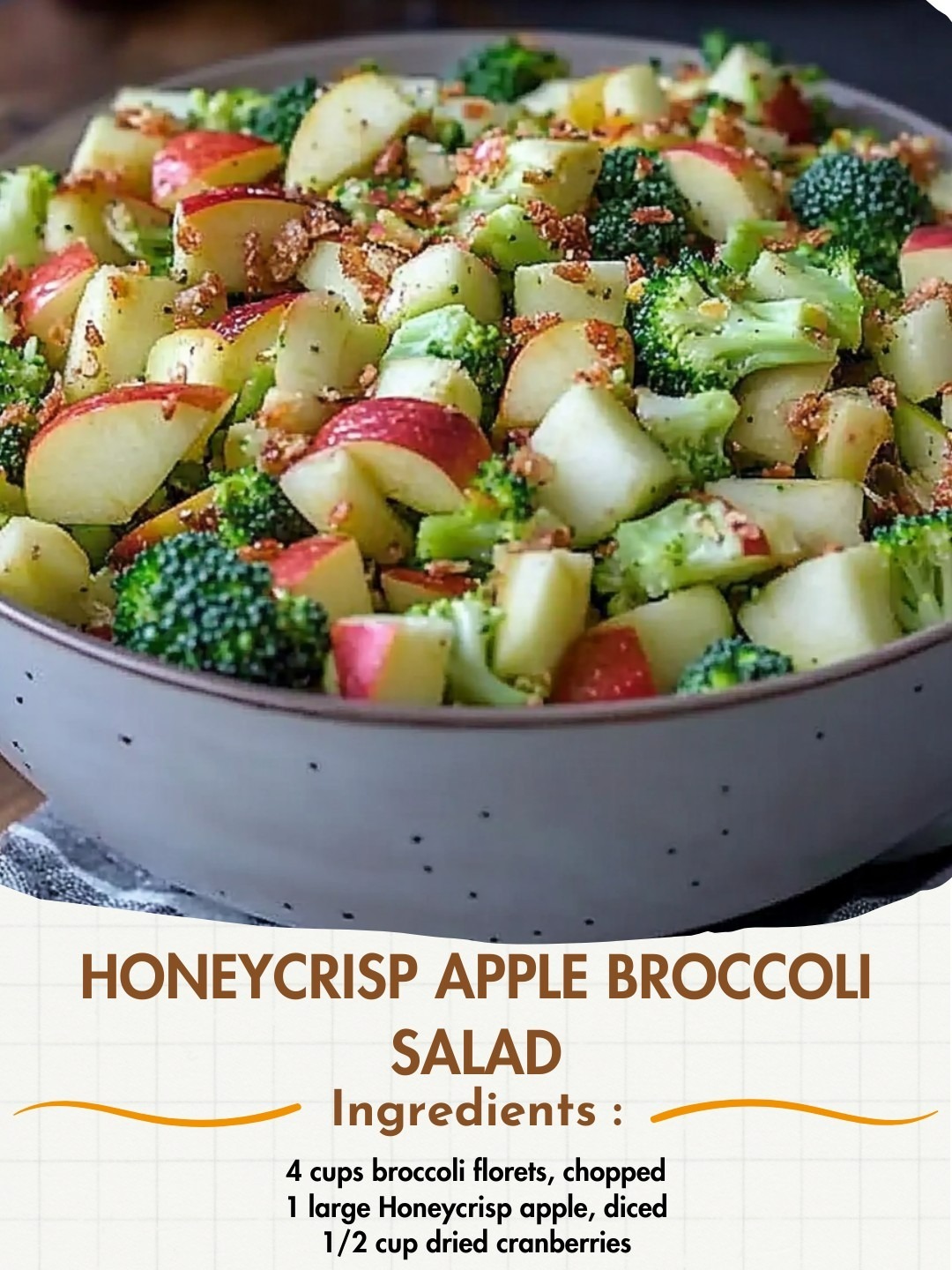 Honeycrisp Apple Broccoli Salad