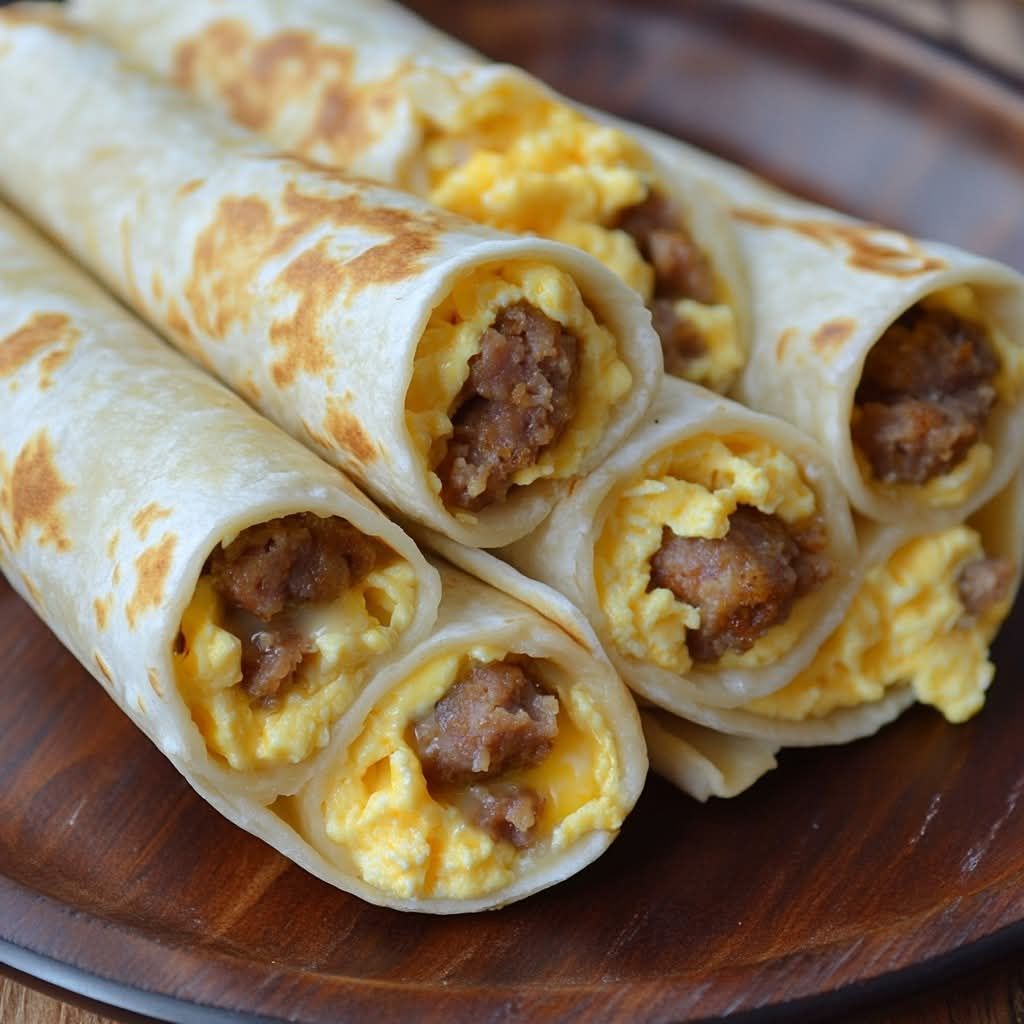 Sausage, Egg, and Cheese Breakfast Roll-Ups