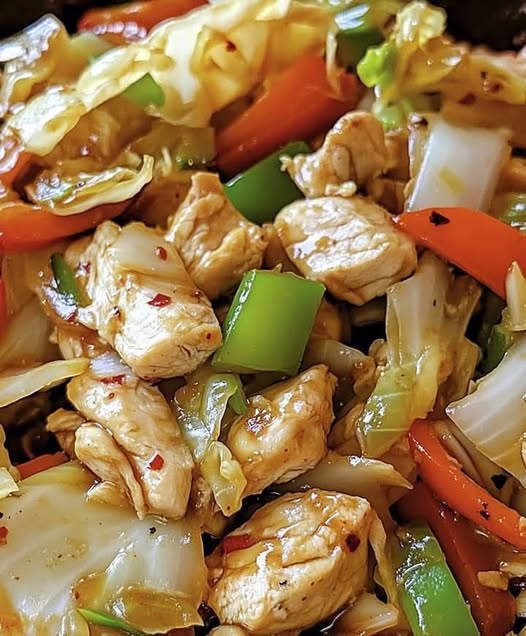 Chinese Chicken Cabbage Stir-Fry