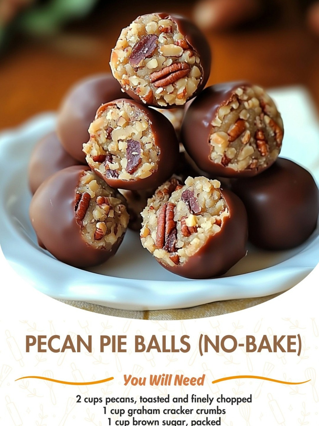 Pecan Pie Balls (No-Bake)