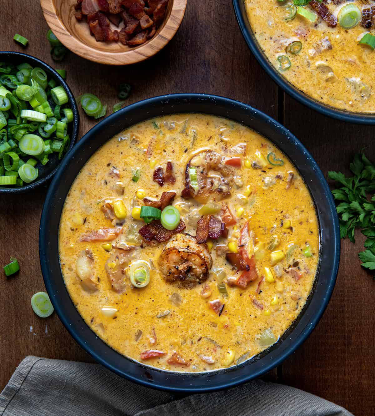 Blackened Shrimp and Corn Chowder