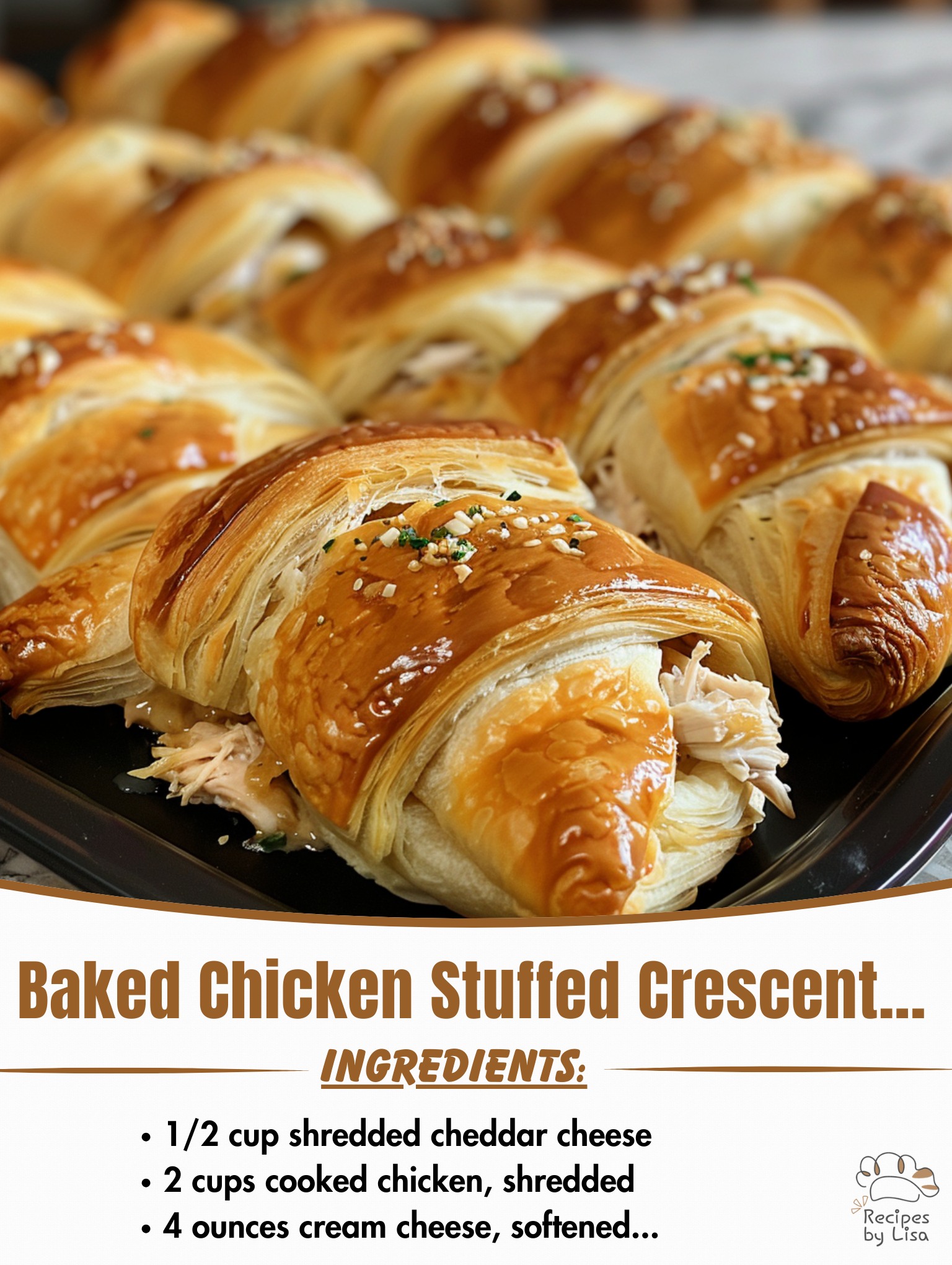  Baked Chicken Stuffed Crescent Rolls 