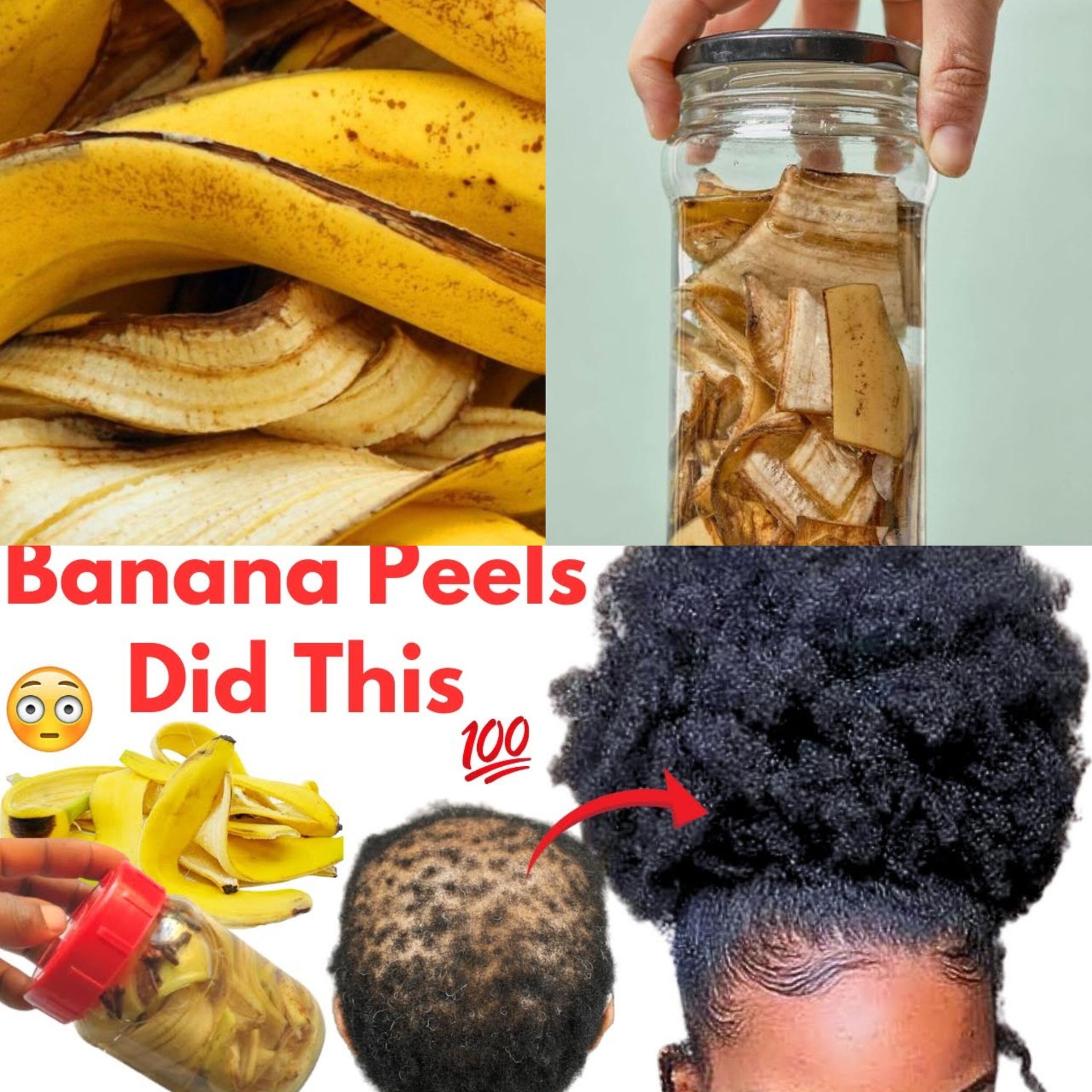 Banana Peels: Hair Grows