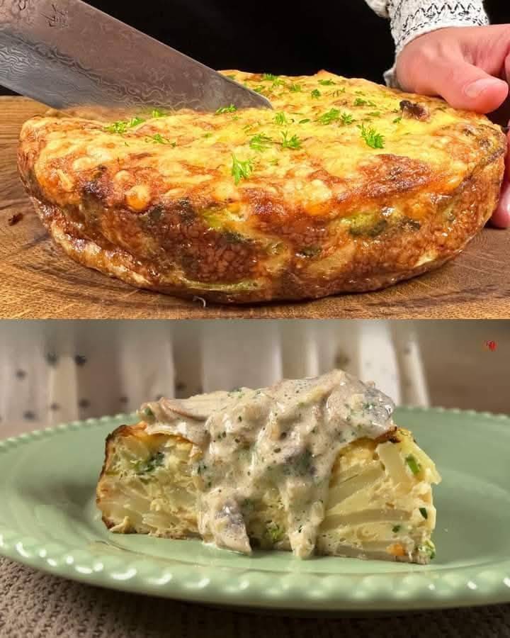 Savory Vegetable and Cheese Egg Bake