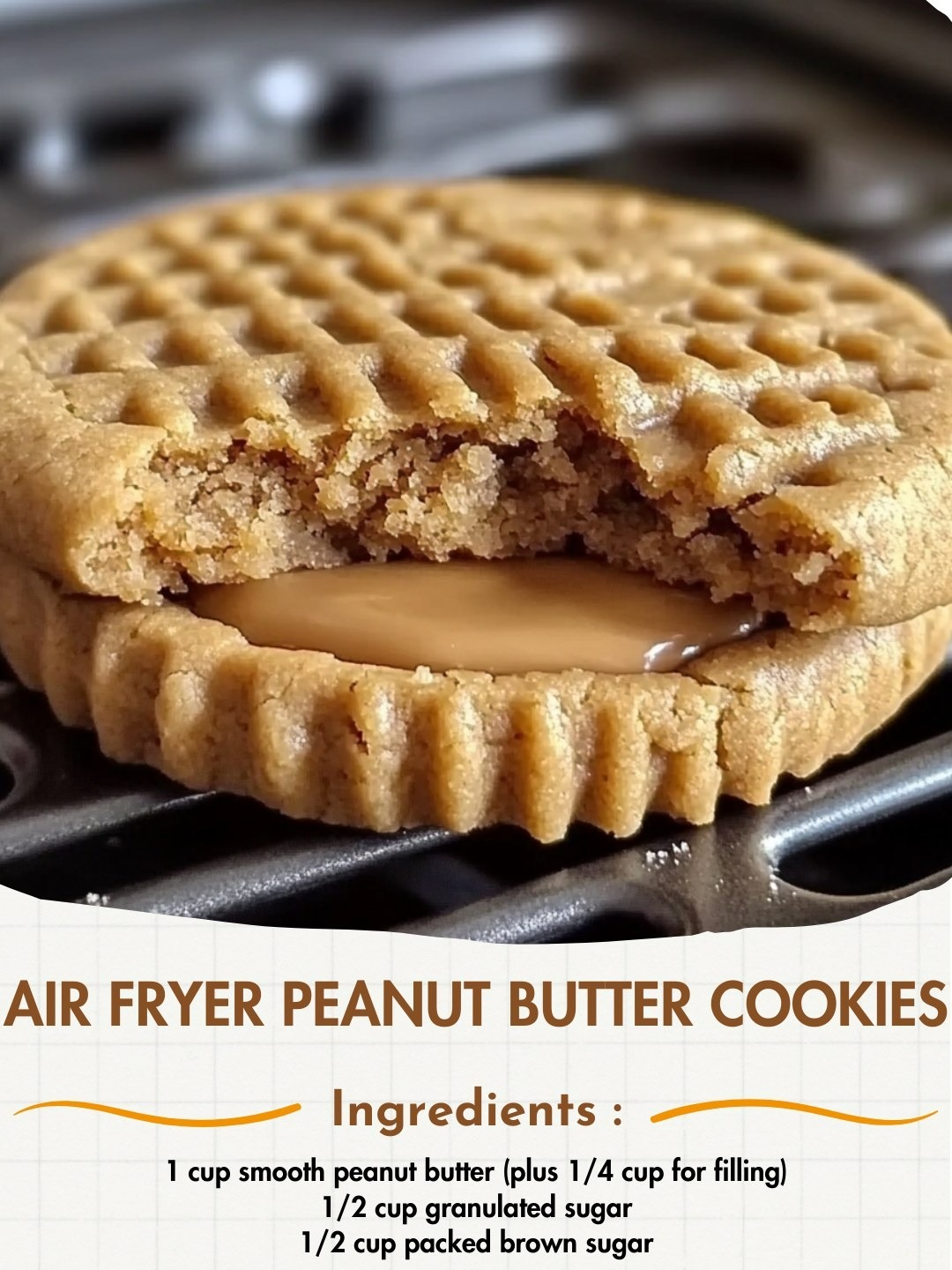 Air Fryer Peanut Butter Cookies