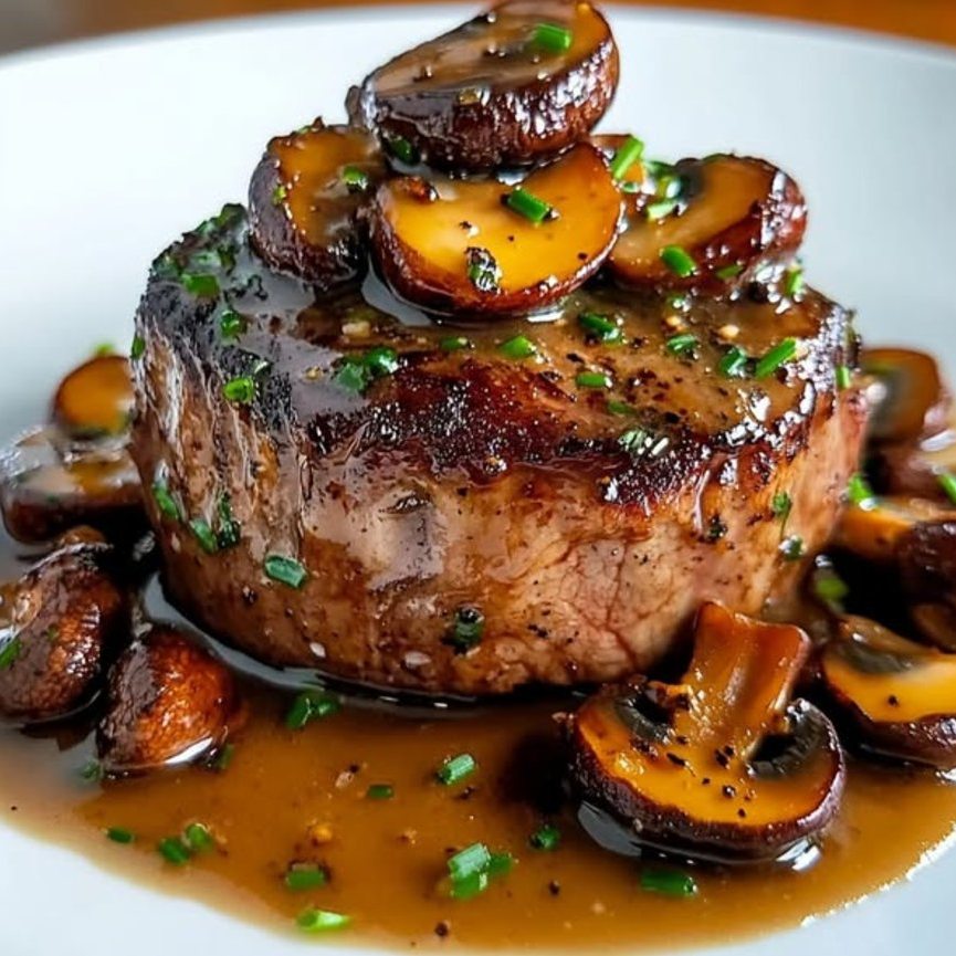 Filet Mignon with Mushroom Sauce