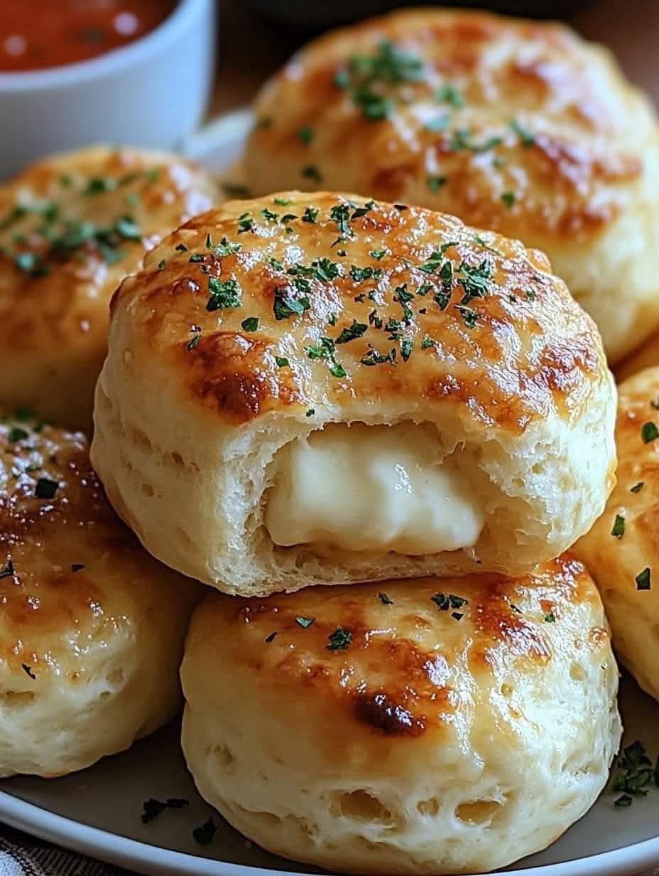 PILLSBURY BISCUIT GARLIC BUTTER CHEESE BOMBS 