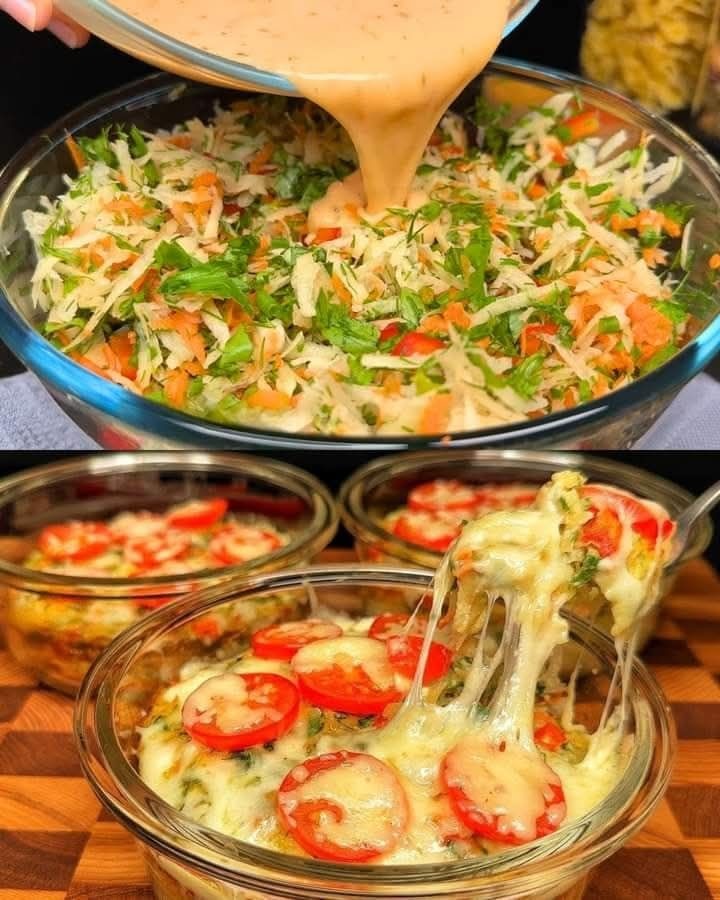 Vegetable and Mozzarella Bake