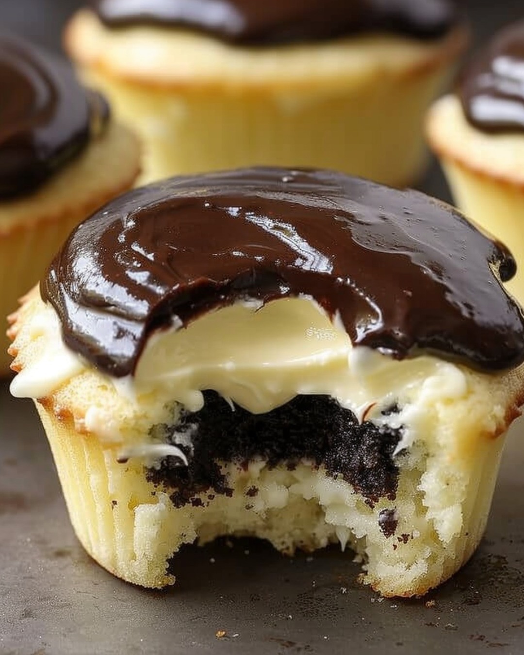 Boston Cream Cupcakes