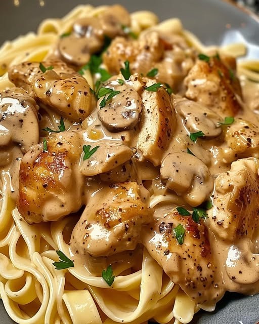 Creamy Chicken Marsala Pasta