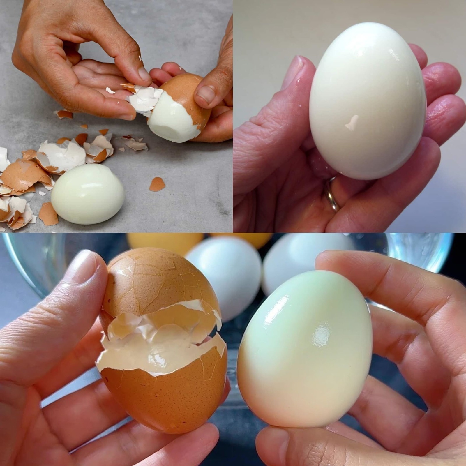 Learn how to cook eggs perfectly: Begin by using hot water.